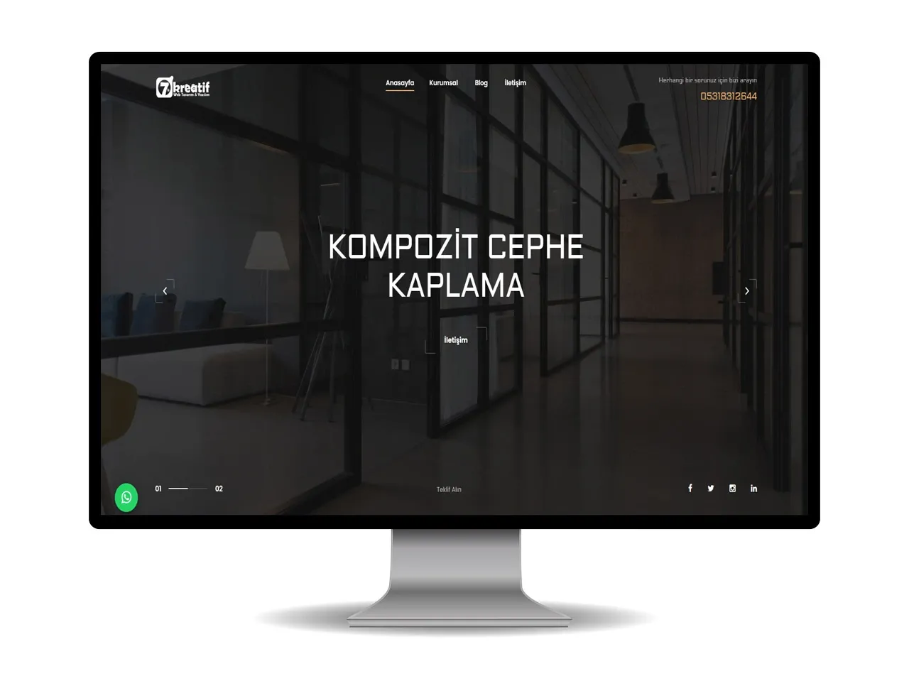 İnşaat Mühendislik Dekorasyon Web Site Yazılımı Php Script