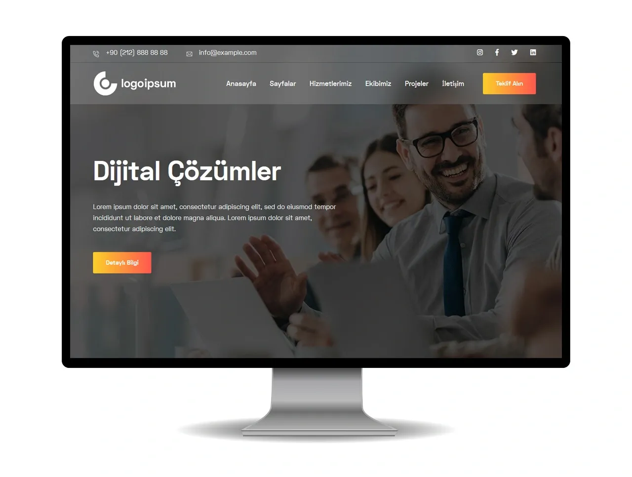 Ajans Firması Web Site Yazılımı PHP Script | Hazır Ajans Sitesi