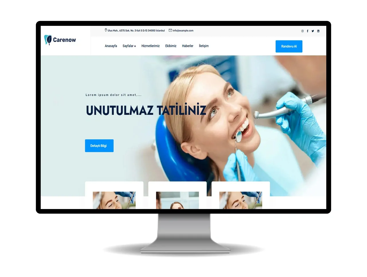 Dental Klinik Web Yazılımı PHP Script | Hazır Diş Kliniği Sitesi