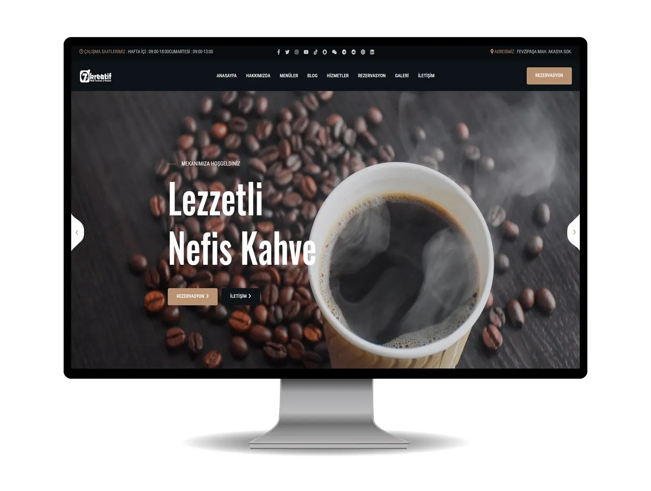 Kahve Dükkanı PHP Yazılımı | Hazır Cafe Otomasyon Scripti | Hazır Web Site