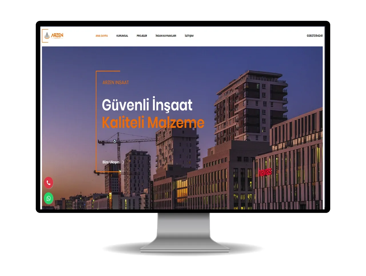 İnşaat Web Sitesi Yazılımı PHP | Hazır İnşaat Firması Scripti