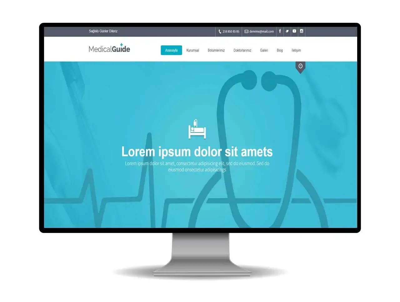 Hastane Kurumsal Web Site Scripti PHP | Hazır Hastane Sitesi